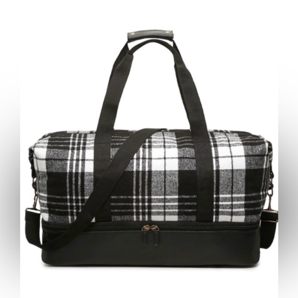 NWT J.M. Wechter Plaid Weekender